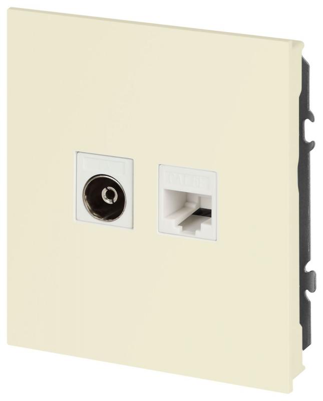 Розетка Эра Arktik 16-3110-02 комбинированная RJ45+TV слоновая кость Б0070495