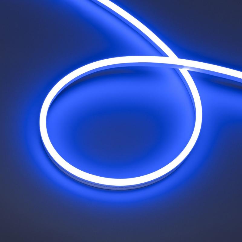 Светодиодная лента герметичная Arlight HALO-SIDE-A168-6x13mm 24V Blue (10 W/m, IP67, 2835, 5m) (Силикон) 061561