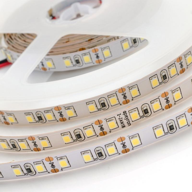 Светодиодная лента Apeyron 12В СТ 9,6Вт/м smd3528, 120д/м IP20 600Лм/м 5м 4000К 00-143