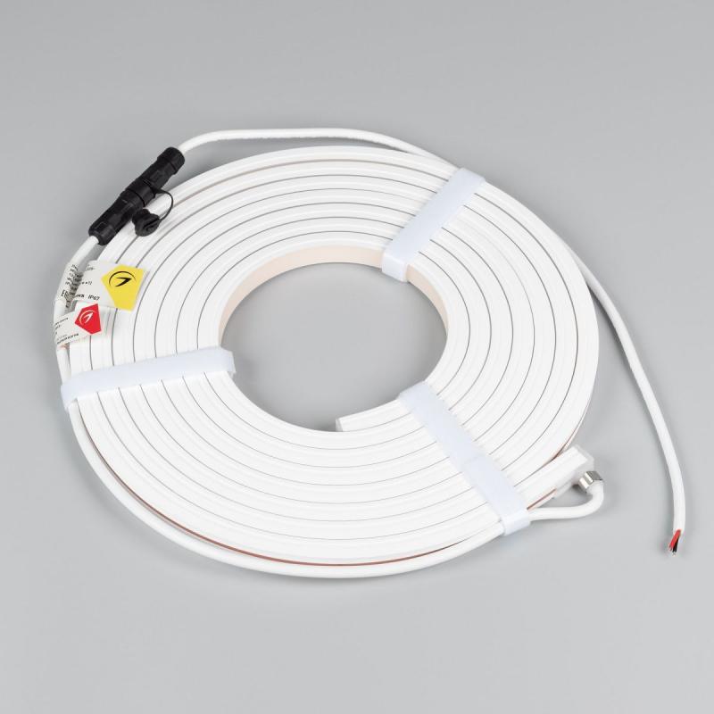 Светодиодная герметичная лента Arlight MOONLIGHT-TOP-X320-13x12mm 24V Warm3000 (5 W/m, IP67, sauna, 5m, wire x1) 051125