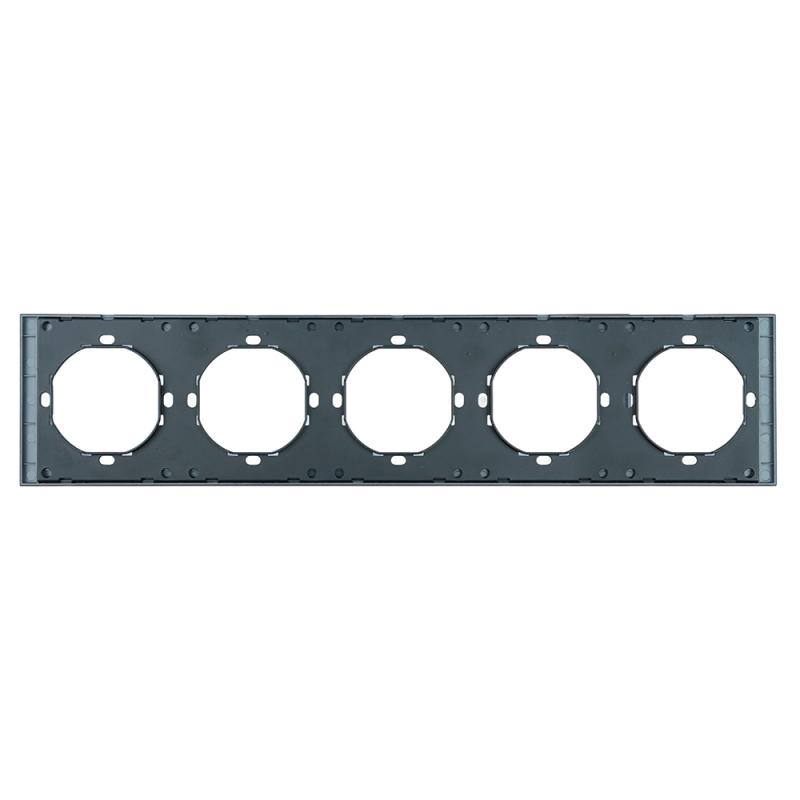 Рамка 5-местная Stekker Мия PFR00-3005-05 черный бархат 50465