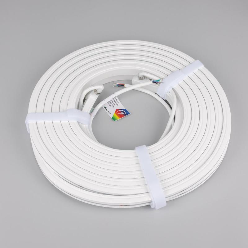 Светодиодная лента герметичная Arlight MOONLIGHT-PRO-TOP-X336-13x12mm 24V RGBW-Day (12 W/m, IP67, 10m, wire x2) (Вывод боковой) 055311