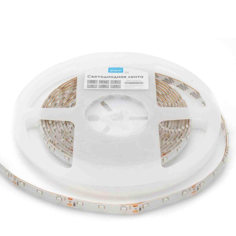 Светодиодная лента Apeyron 12В СТ 4,8Вт/м smd3528, 60д/м IP65 5м красная 00-04
