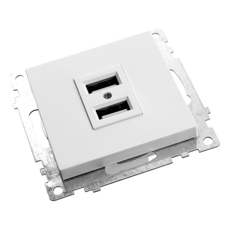 Розетка USB 2-местная Stekker Катрин 39686