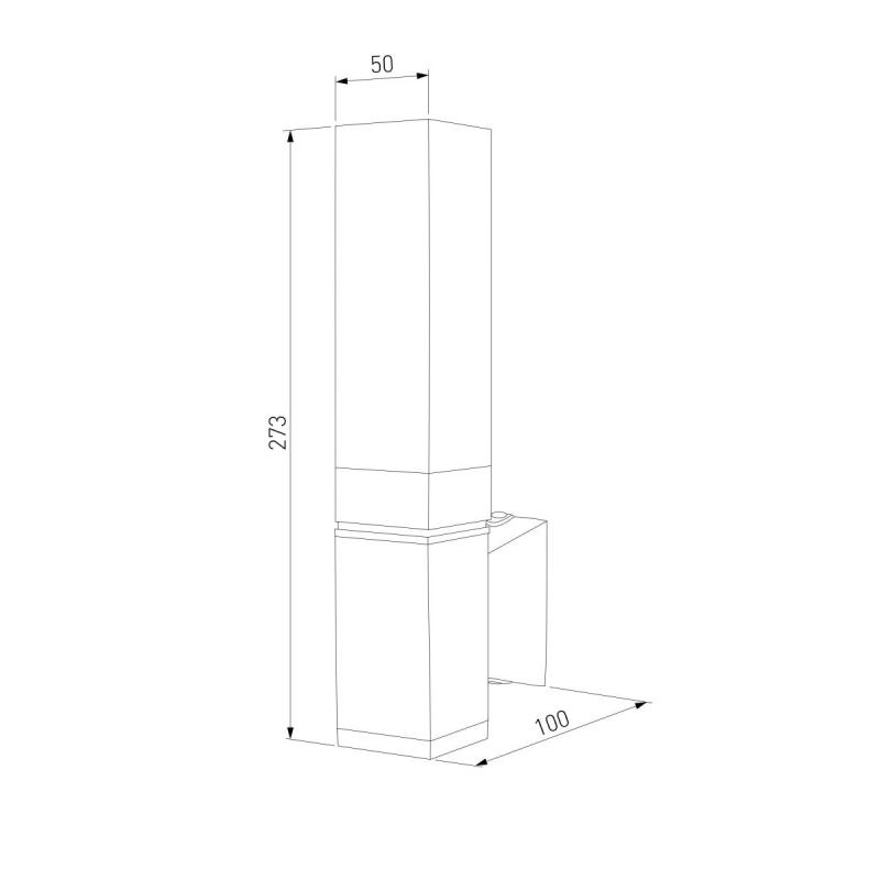 Уличный настенный светильник Elektrostandard 1534 TECHNO LED 3000K чёрный 4690389219191 a072067