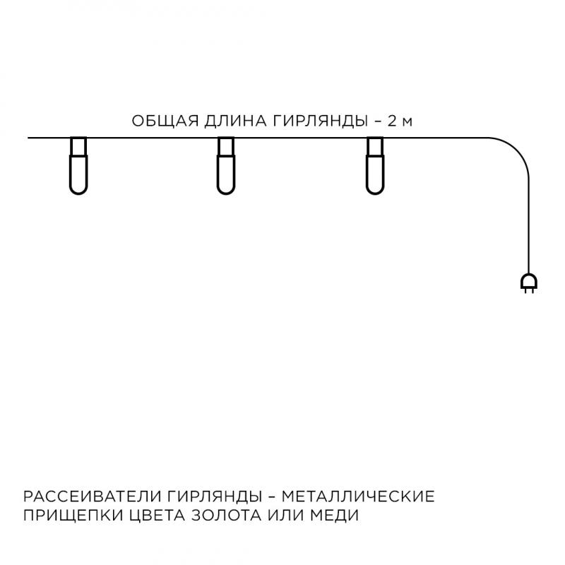 Гирлянда светодиодная Прищепка Apeyron Прищепка 15-59